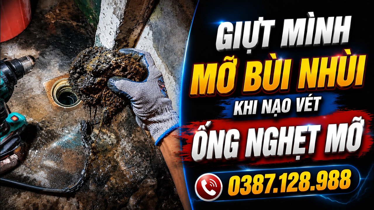 Thông tắc phễu sàn Vũng Tàu nghẹt mỡ Trần Điền 24H